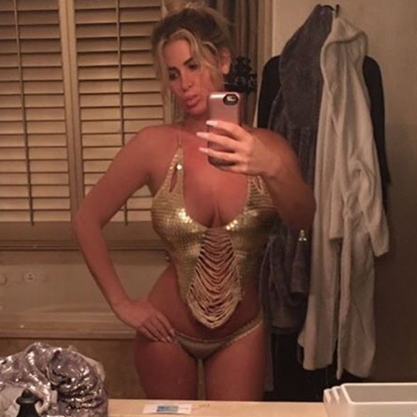 zolciak kim biermann bikini instagram jeans wearing brags wore jean same wear eonline